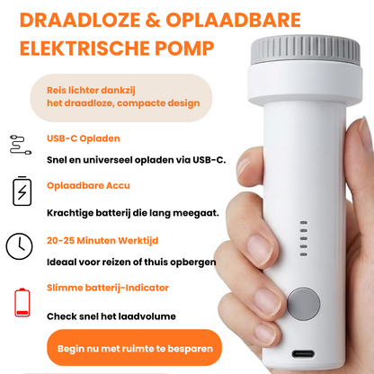 Verdubbel Je Kofferruimte met de PackSmart Snelcompressor +  8 x Premium Vacuümzakken