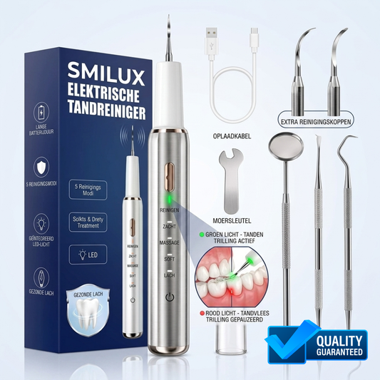 SmiluX 2-in-1 Ultrasone Tandreiniger & Tandsteenset