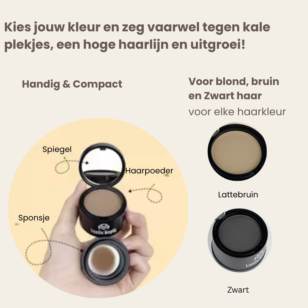 Zeg vaarwel tegen kale plekjes, grijze haren en een hoge haarlijn!