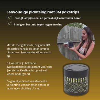 Boho mandala solar lamp ideale Sfeerverlichting voor buiten en binnen